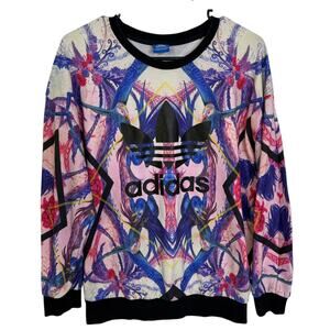 Adidas Originals Florera Sweatshirt Womens Long Sleeve Pullover Birds *FLAW